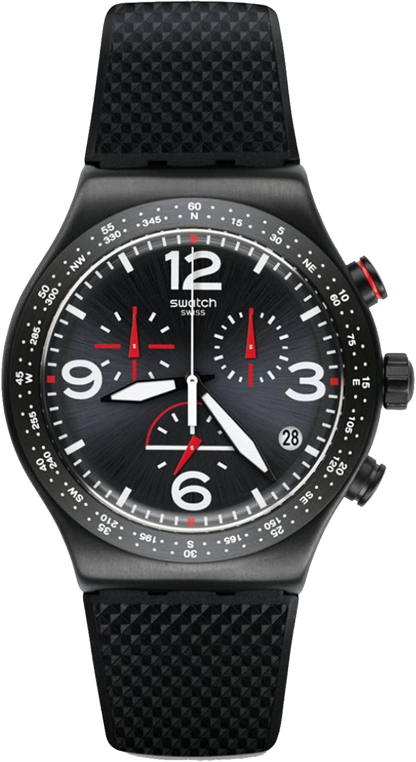 swatch 斯沃琪 瑞士品牌 时光机系列 石英男士手表 暗黑复兴 yvb403