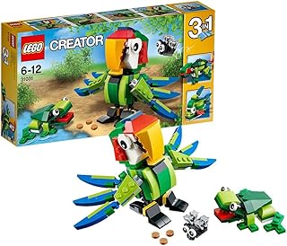 lego 乐高 拼插类玩具 creator创意百变系列 雨林动物 31031