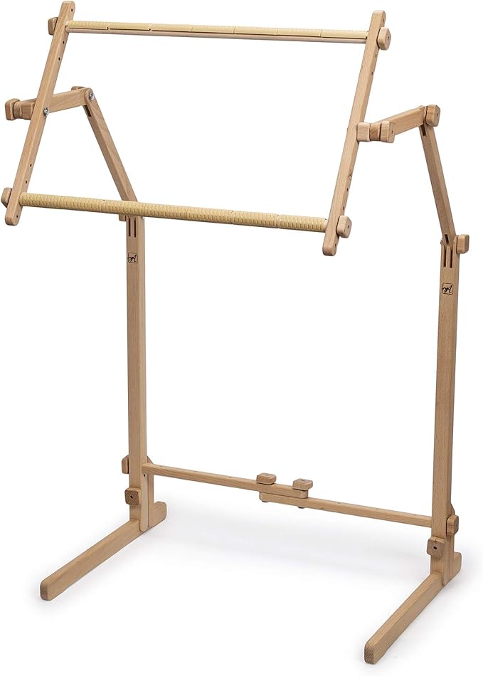 needlework 落地式支架,带可调节框架,采用*山毛榉木织锦十字绣刺绣