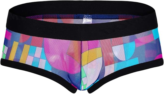 dominik 男式内裤透明网眼低腰潮人平角内裤