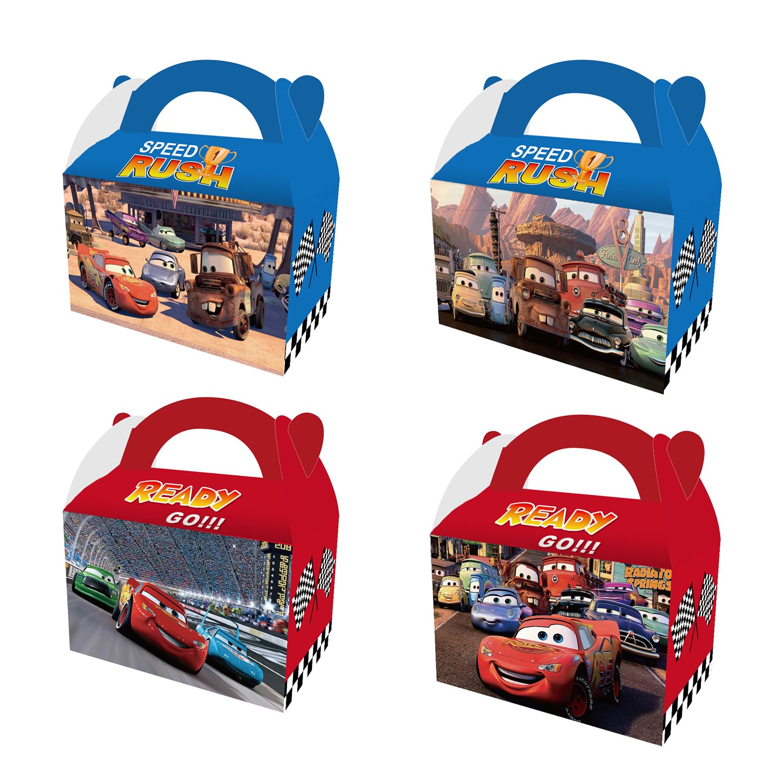 6 pieces Car Party gift box, Car Candy box for Baby Shower Kids Boys and Girls, Car Birthday Party decoration Car supplies candy gift box