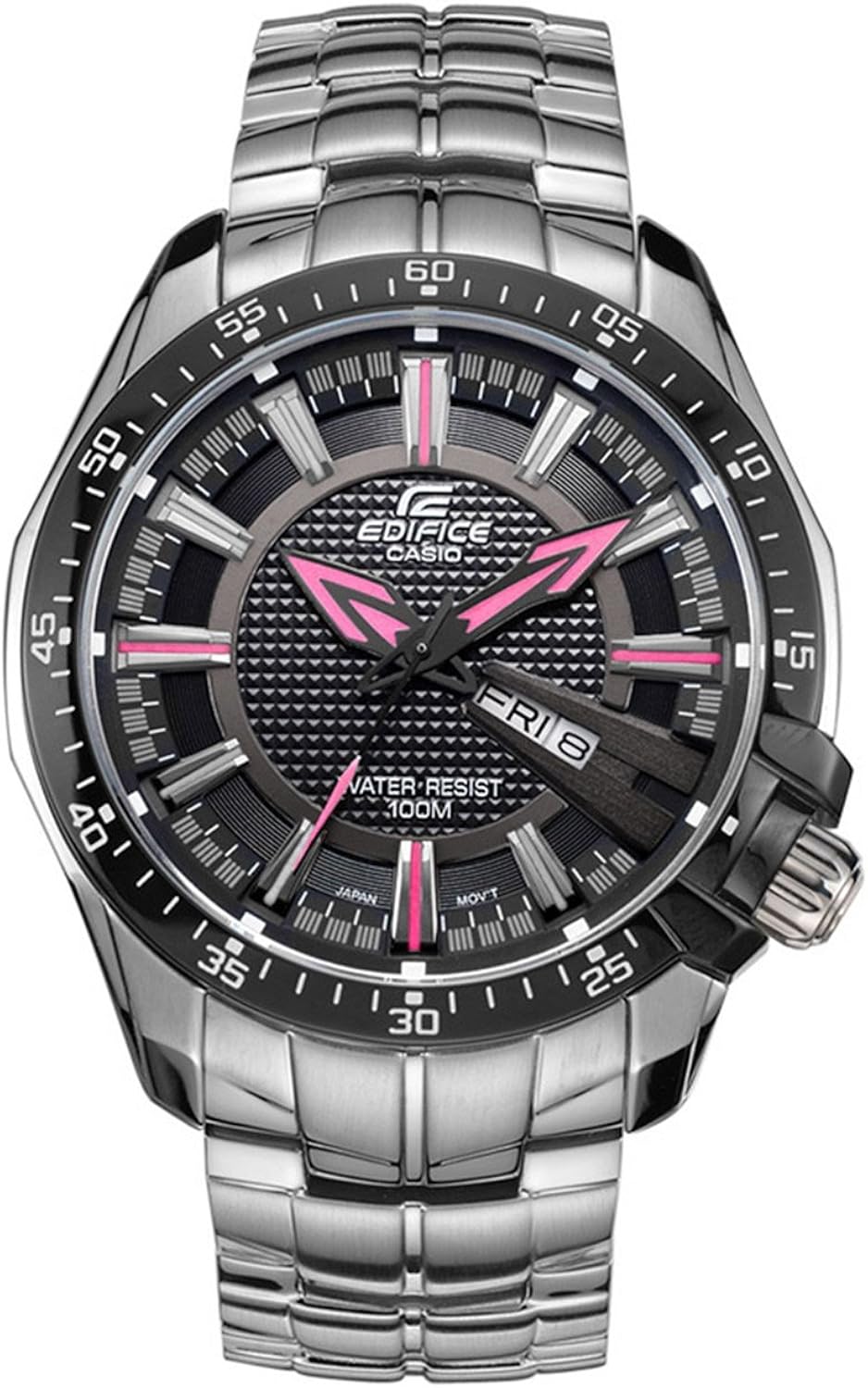 casio 卡西欧 edifice系列颜色指针刻度主题石英男表 ef-130d-1a4vdf