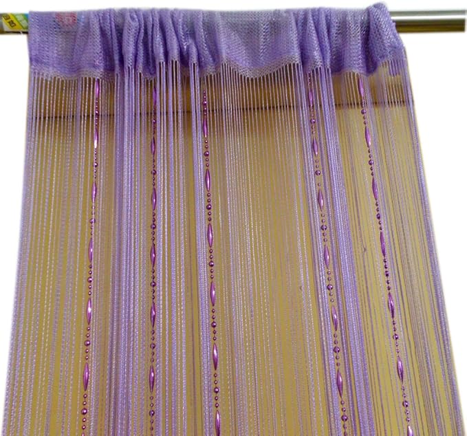 zidetang dew drop 串珠门帘流苏分隔层 棕色 100cm by 200cm b01cu57