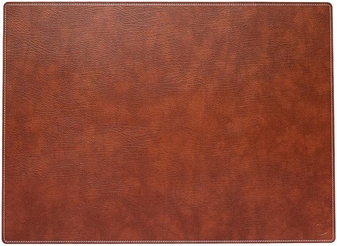 LINDDNA 桌垫 工作垫 Work Mat Square XL Bull Cognac\\/Stitching White 2P 990453-CN