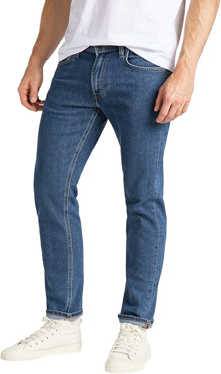lee 男士牛仔裤 daren zip fly - 常规剪裁 - 蓝色 - 纯蓝色