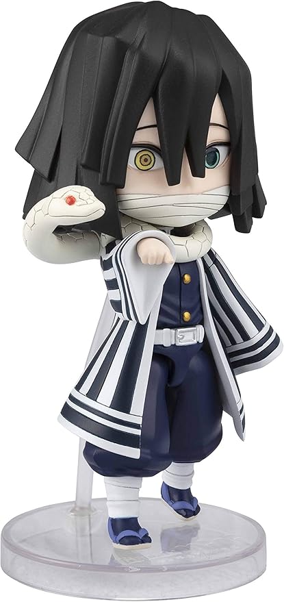 mini 鬼灭之刃 伊黑小芭内 约90毫米 pvc99abs制 已涂装可动手办