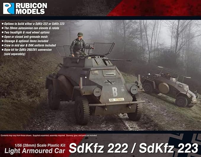 rubicon models sdkfz 222/223 轻型装甲车
