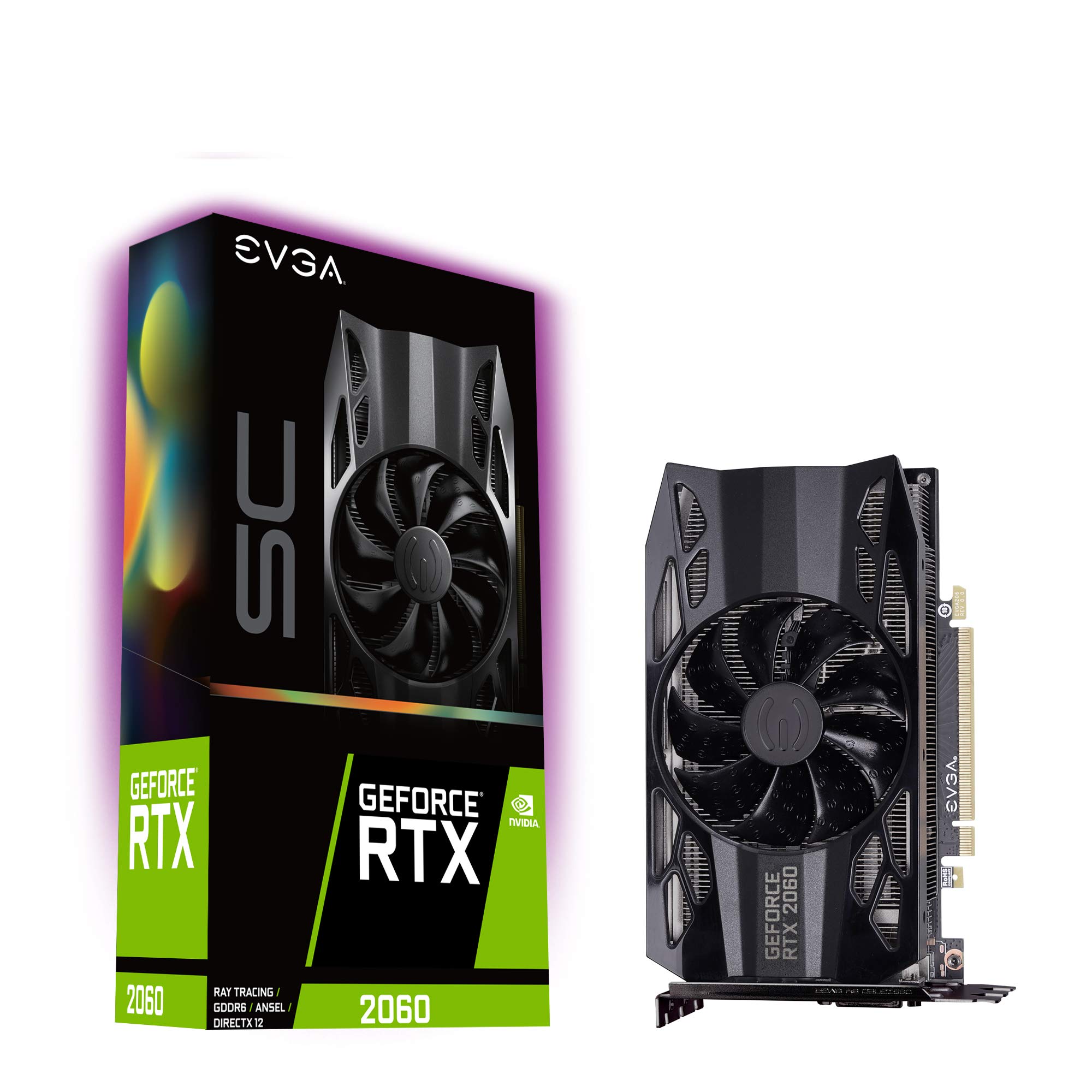 EVGA GeForce RTX 2060 XC Ultra Games 06G-P4-2062-KR SC Gaming Single Fan