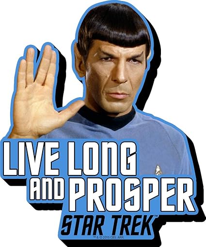 星际迷航spock Live Long And Prosper 名言时髦粗磁铁 亚马逊中国 个护健康