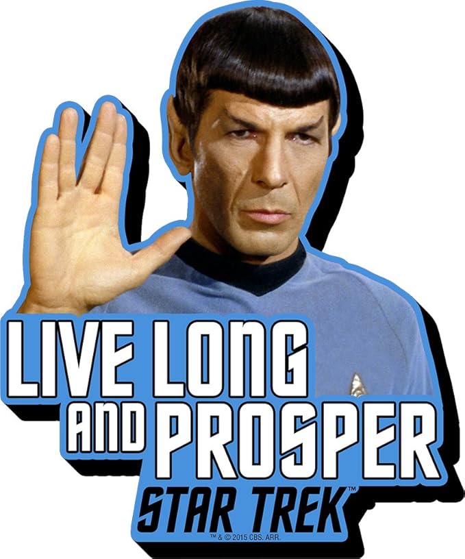 星际迷航 spock live long and prosper 名言 时髦粗磁铁