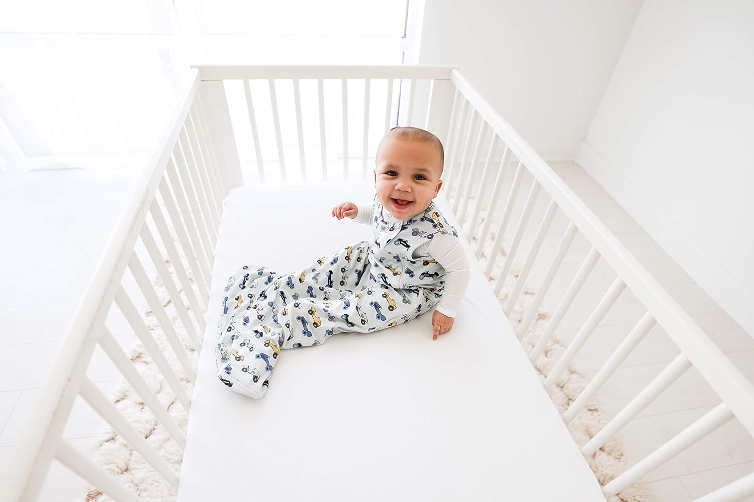 posh peanut 新生儿无袖荷叶边睡袋 - 竹纤维婴儿装粘胶纤维 【posh