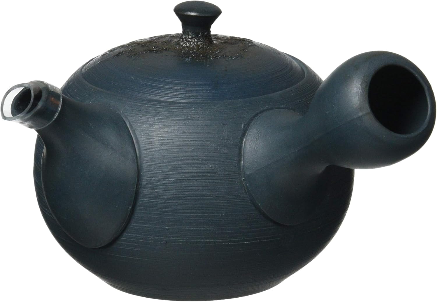 常滑烧 9-211 源三 10号青泥小圆藻挂茶壶 am-t1594