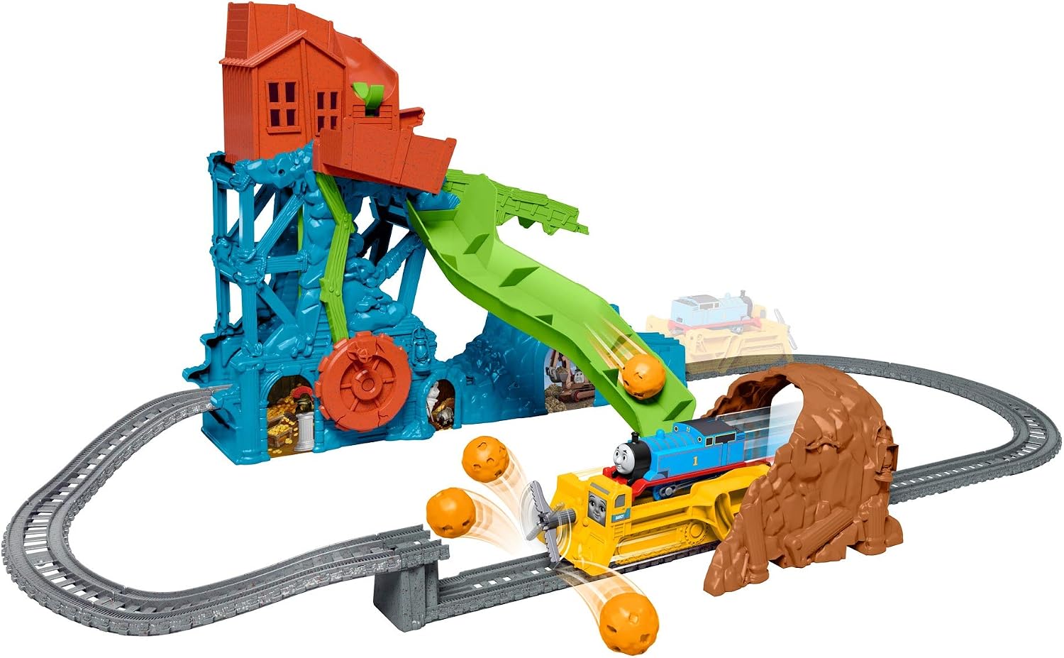 thomas & friends trackmaster 轨道套装,带电动托马斯火车头