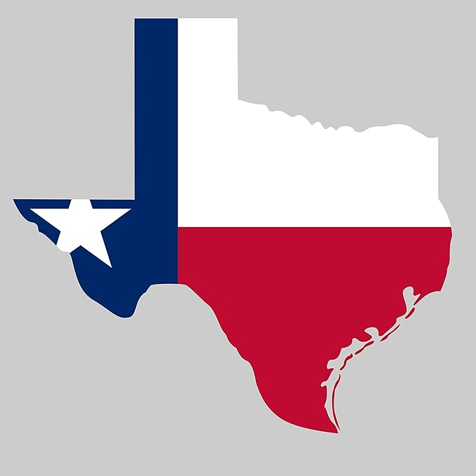 larger than life 印花 762988907343 德克萨斯州旗贴花