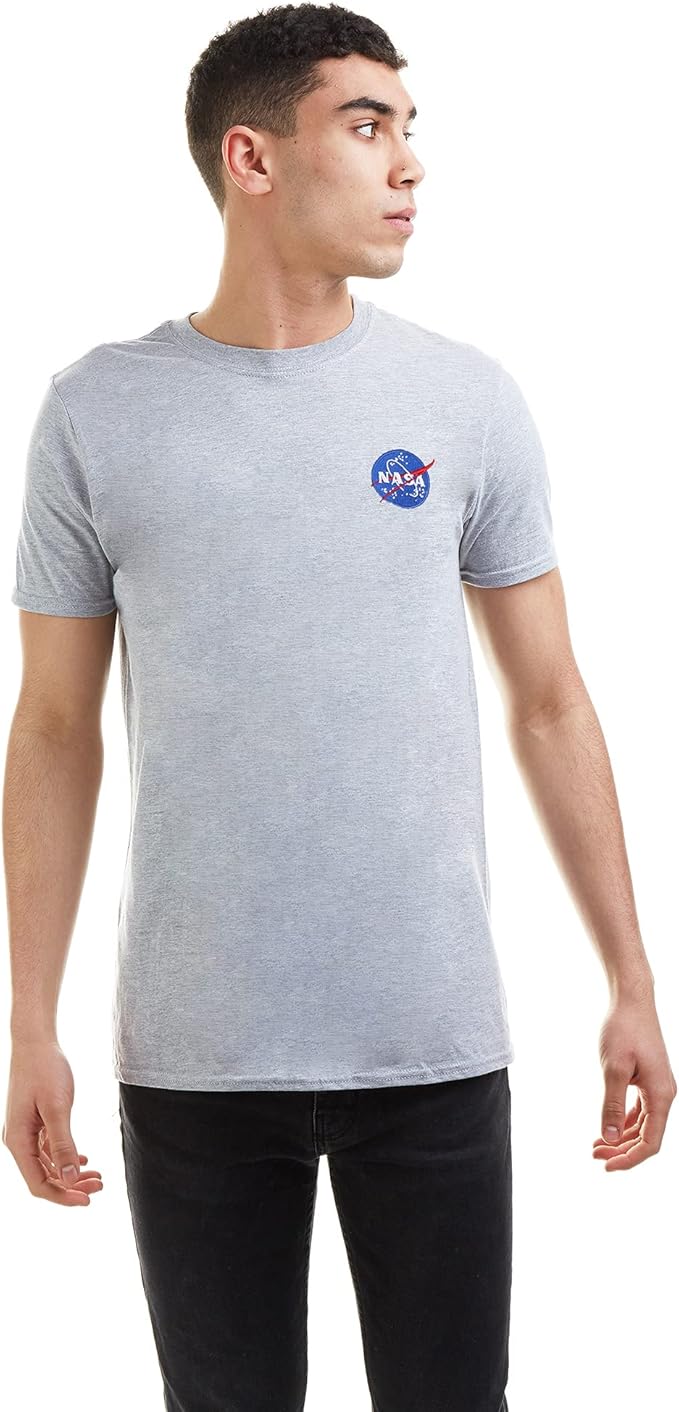 nasa 男式肉丸刺绣 t 恤