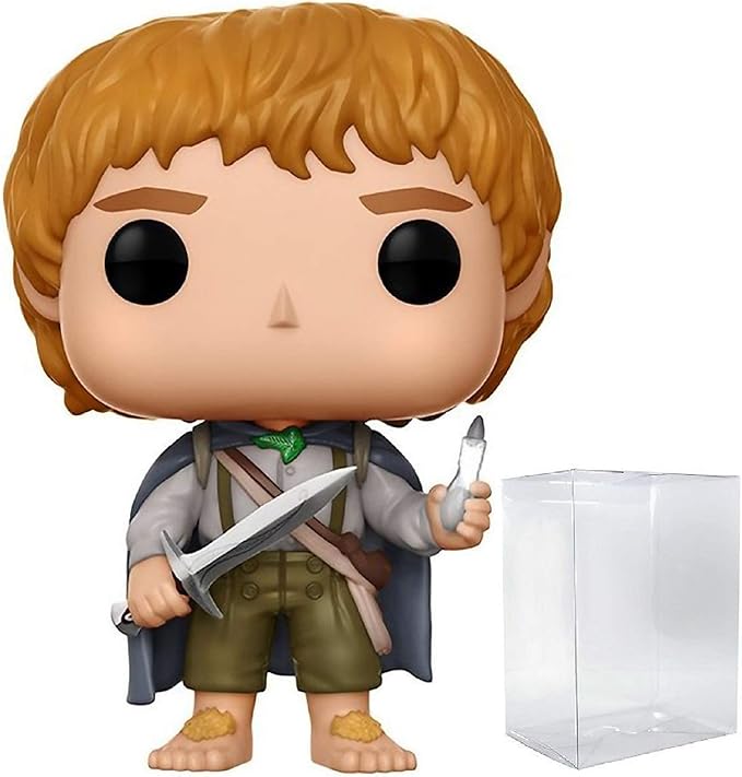 电影:《指环王》 - samwise gamgee #445 乙烯树脂人偶(附带 pop box