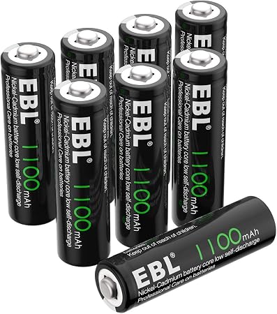 Ebl Aa 可充电电池 1 2v 1100mah 高容量镍cd Aa 电池 适用于太阳能花园灯 8 件装 亚马逊中国 家居装修