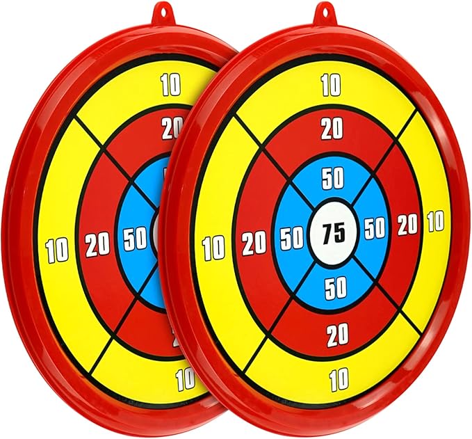 ekind 8 英寸软子弹射靶适用于 nerf 枪和泡沫玩具枪练习(2 件装)