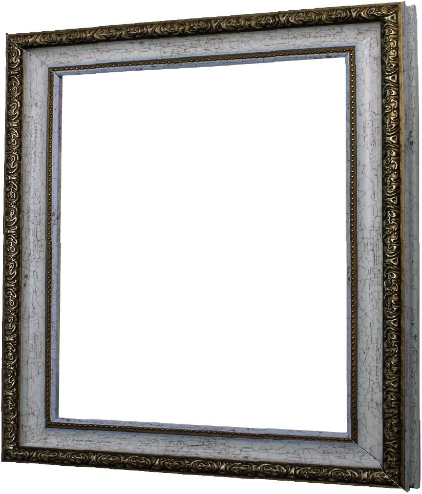 アルナ 画正方形水彩刺绣树脂相框1644白色 400×400mm