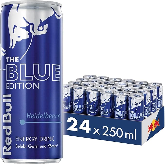 Red Bull Energy Drink 海藻浆果24 X 250毫升无押品罐装饮料蓝色版24个调色板 亚马逊中国 食品