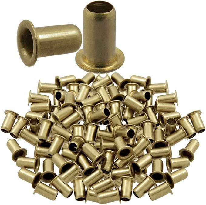 qy 200 件 m4x7 铜空心铆钉玉米铆钉喷气孔铆钉