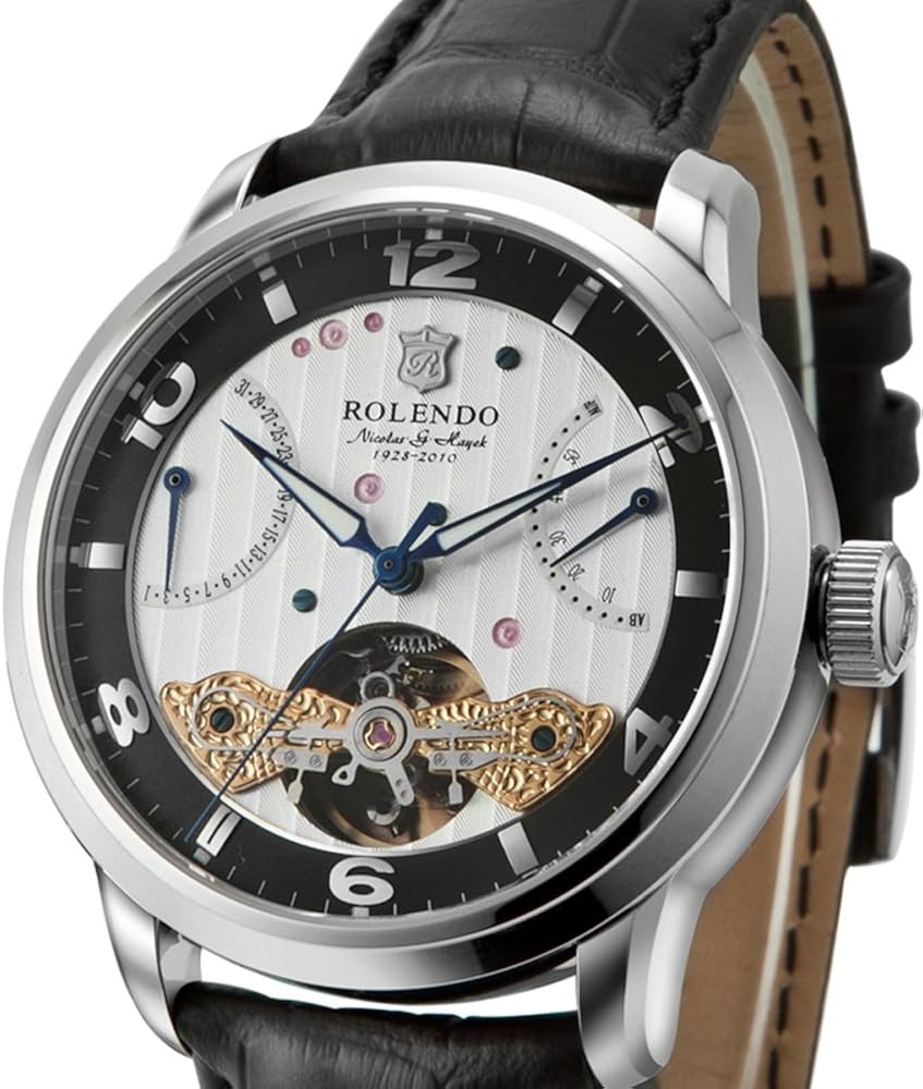 rolendo罗兰度手表正品瑞士 罗兰度手表 男士全自动机械表 防水皮带
