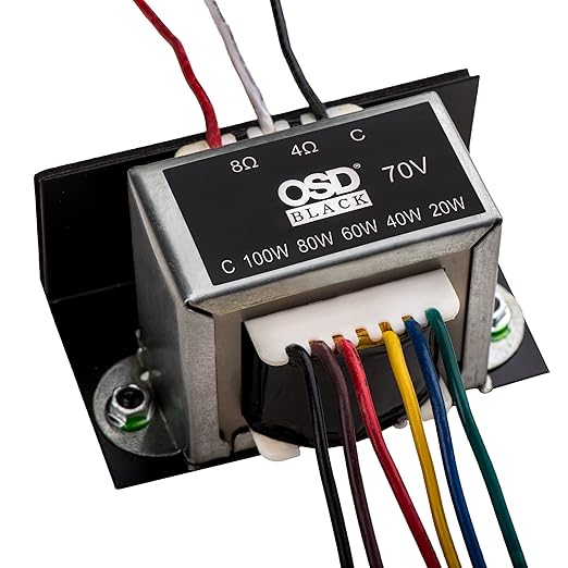 osd 黑色 70v 商业分销线匹配室内变压器 (100w)
