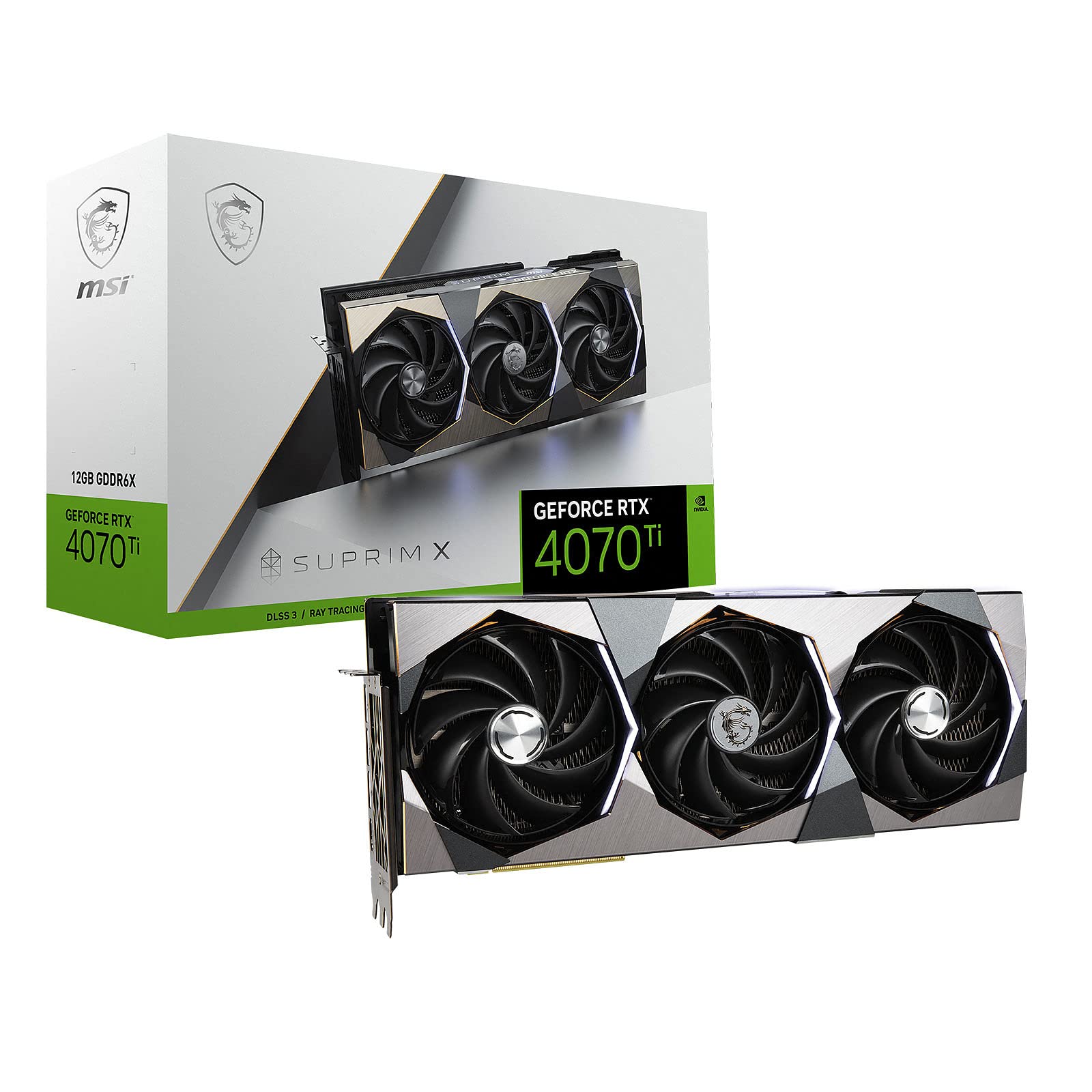 MSI GeForce RTX 4070 Ti SUPRIM X 12G Gaming graphics Card - NVIDIA RTX 4070 TI,12 GB GDDR6X RAM
