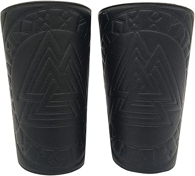 viking bracers 中世纪皮革护臂维京 odin valknut 骑士袖口射箭护具