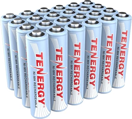 Tenergy a 充电电池 1000mah Nimh a 电池 1 2v 三节a 电池24 件装 亚马逊中国 家居装修