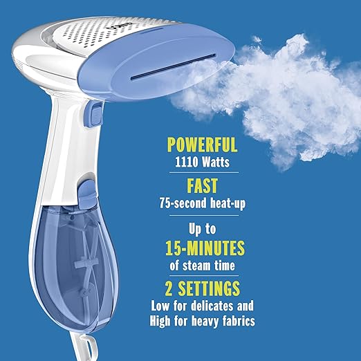 Conair Extreme Steam 手持面料蒸汽挂烫机 带双加热 白色 蓝色 Conair 价格报价图片