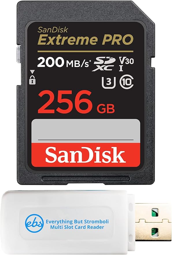 sandisk 闪迪 256gb extreme pro uhs-i sd u3 a2 v30 存储卡适用于