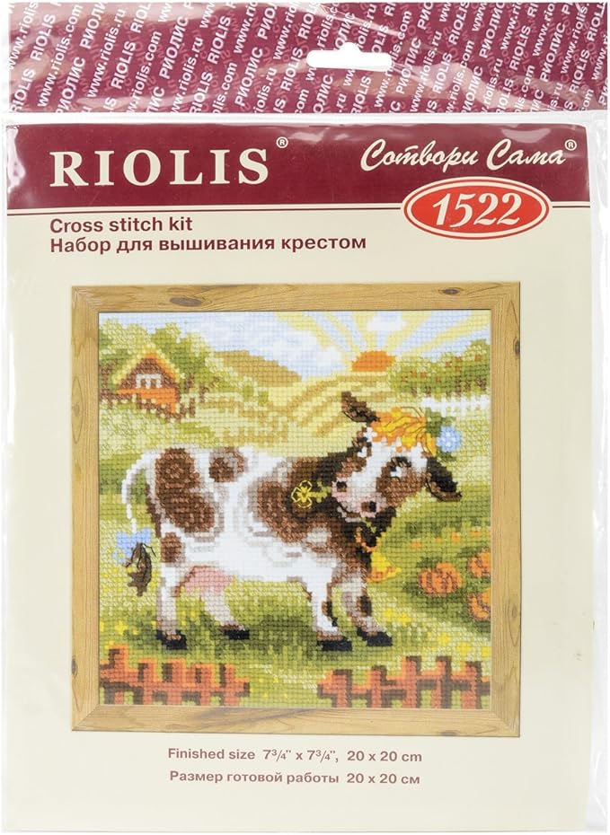 riolis 1522 农场小牛数十字绣套件
