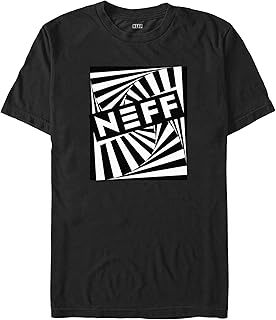 neff 高*年轻男士短袖 t 恤, 黑色//白色, xx-large