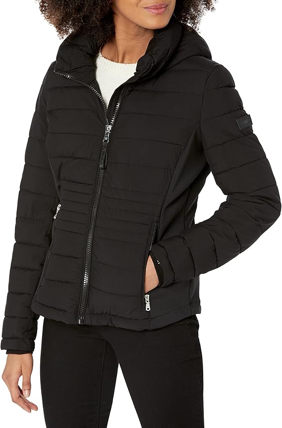 calvin klein 女式短款可压缩羽绒服