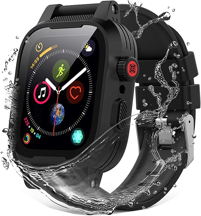 Yogre 兼容apple Watch 42 毫米系列3 2 防水手机壳 内置屏幕保护膜和全身保护 防震防水外壳适用于42 毫米系列3 2 支持无线充电 亚马逊中国 数码影音