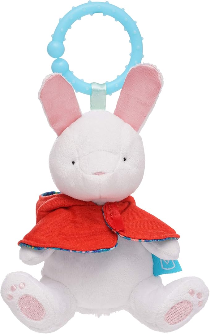 manhattan toy 161520 兔子毛绒玩具 婴儿旅行玩具 多色