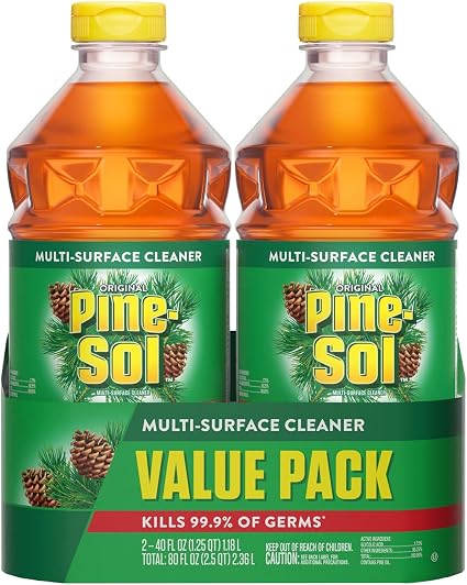 Pine Sol 通用清洁剂 原松 40 盎司瓶 2 瓶装 包装可能有所不同 亚马逊中国 个护健康