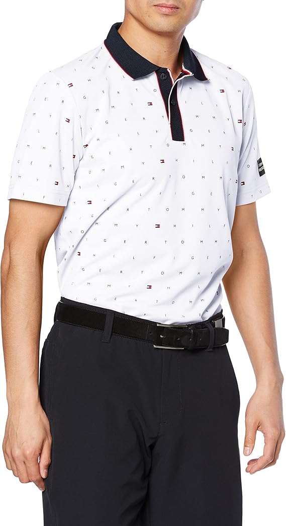 tommyhilfiger高尔夫衬衫全花纹印花polo衫thma227男士