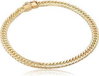 mjp k18 16面双层喜平 手链 日本制造 18金 附带造币局纯度标志