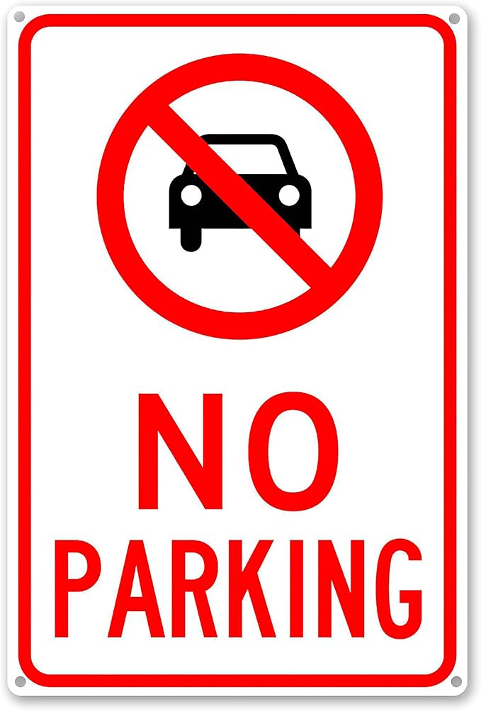 sovava no parking 标志带标志,无停车室内或室外墙壁装饰 20.