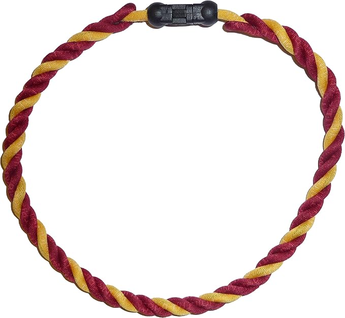 pinnacle sports 三重钛双色项链(栗色/金色/栗色,45.72 厘米)