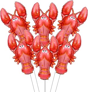 w 6 只装龙虾铝箔气球 38.5 英寸(约 97.