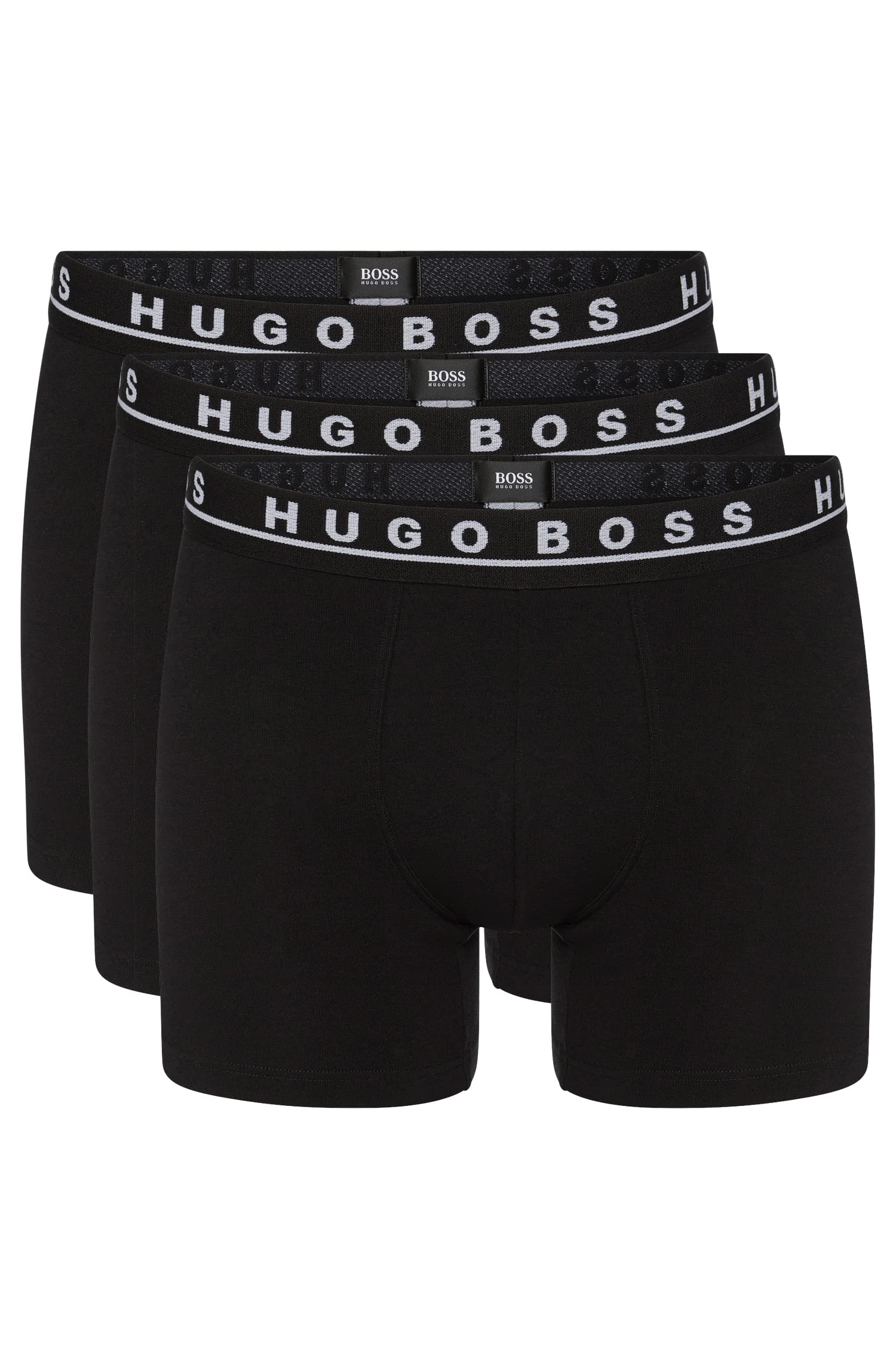 HUGO BOSS Men's Stretch Cotton Boxers with Logo (3 pieces)