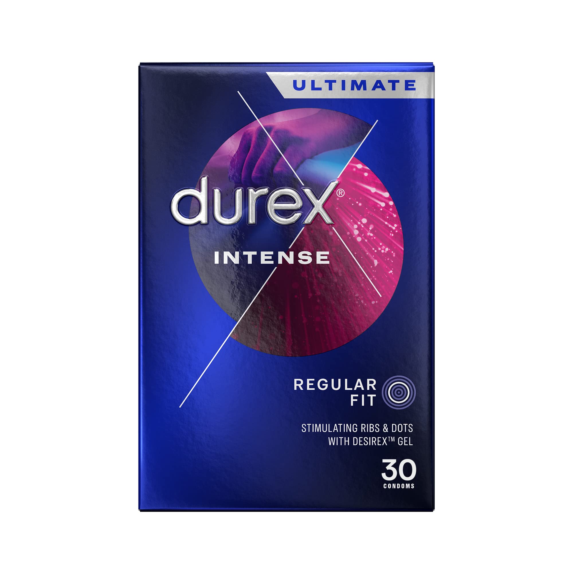 Durex Intense * set, ribs and polka dots add excitement, 0-piece pack (packaging may vary)
