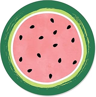 big dot of happiness 甜瓜 - 水果派对圆形贴纸标签 - 24 张