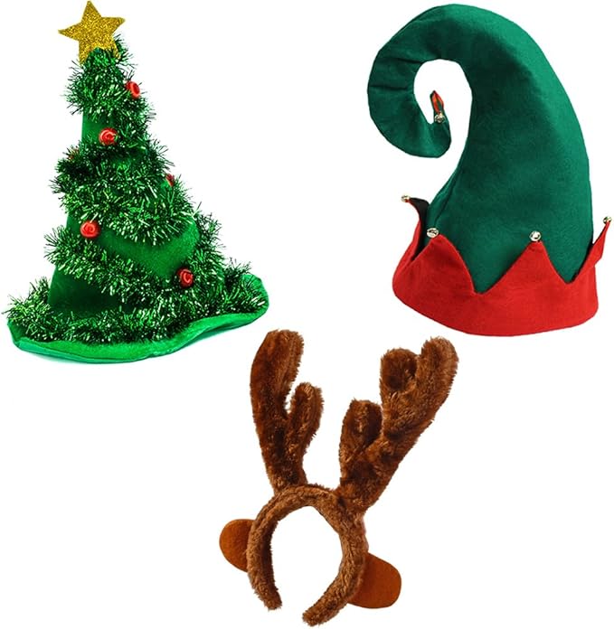 趣味派对帽圣诞帽 - 圣诞帽,elf 帽,coil 圣诞帽 款式 7 one size : 