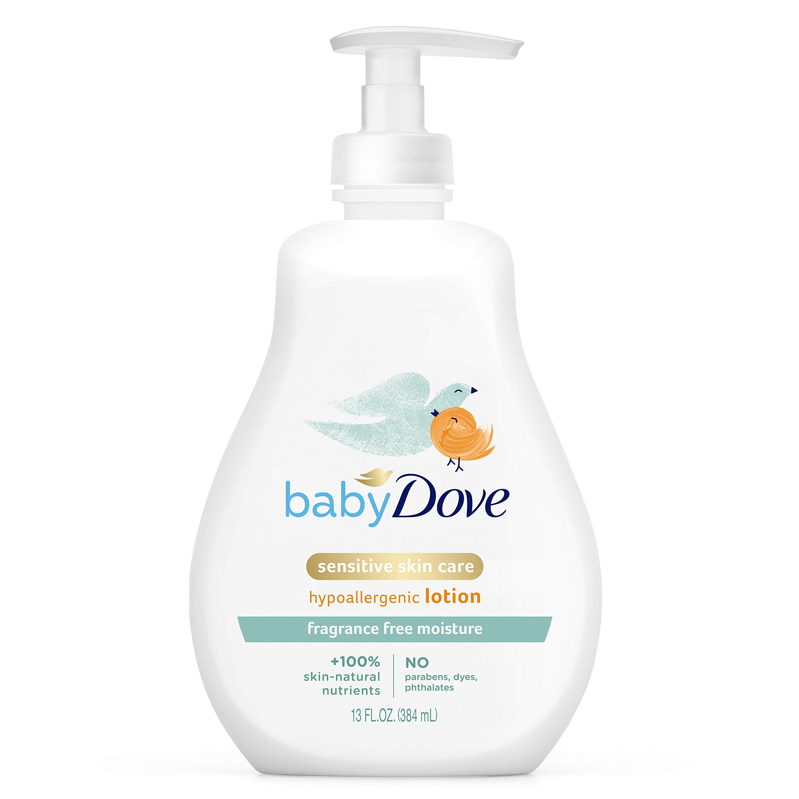 Dove Face and Body Lotion Fragrance-free emulsion, 13 Ounce/384ml