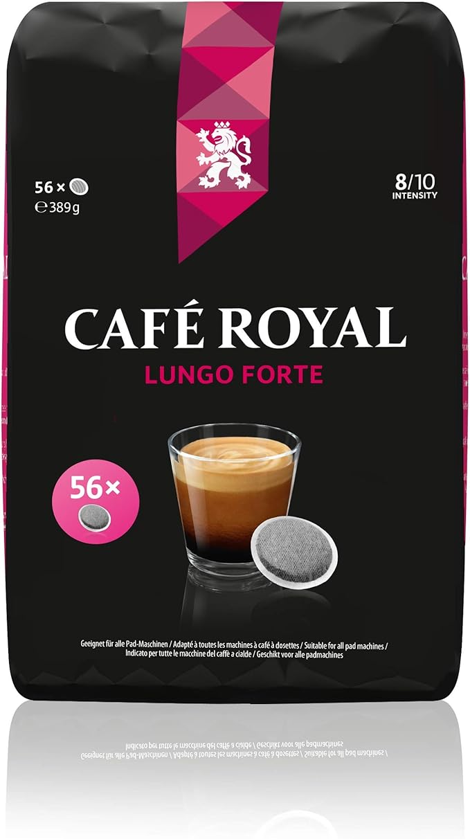 café royal lungo forte 56 kompatible pads für senseo, intesi