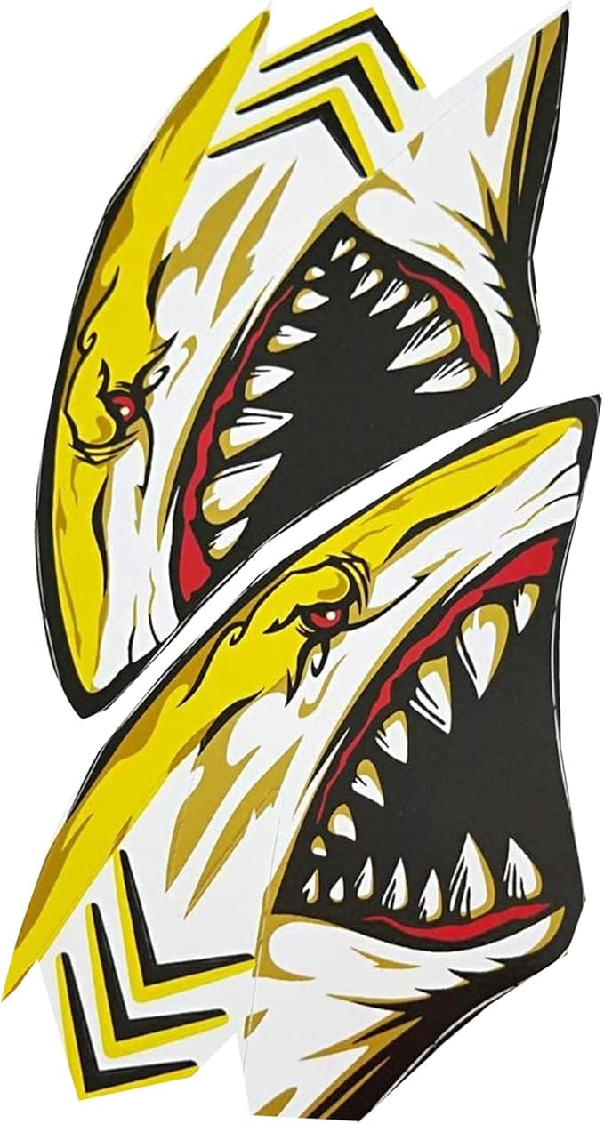 heavens tvcz 大汽车鲨鱼贴纸贴花乙烯基头齿汽车卡车货车墙壁笔记本